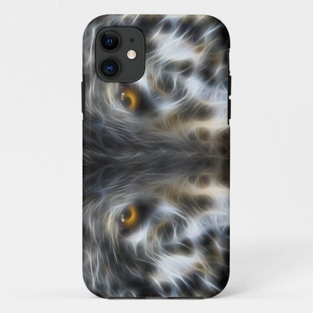 Capa Para iPhone Da Case-Mate Retrato Inspirativo do Lobo Selvagem (Verso)