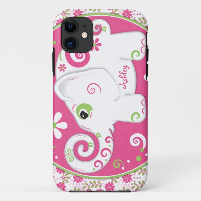 Capa Para iPhone Da Case-Mate Rico Elephant Floral (Verso)