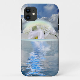 Capa Para iPhone Da Case-Mate Rosa Branca Moon Flutuando Através Da Fantasia Do