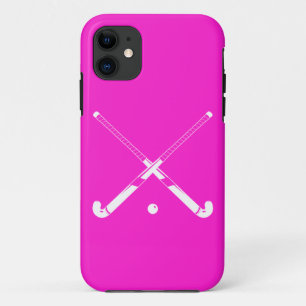 Capa Para iPhone Da Case-Mate rosa da silhueta do hóquei em campo do iPhone 5
