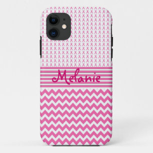 Capa Para iPhone Da Case-Mate Rosa do monograma do iPhone da consciência do