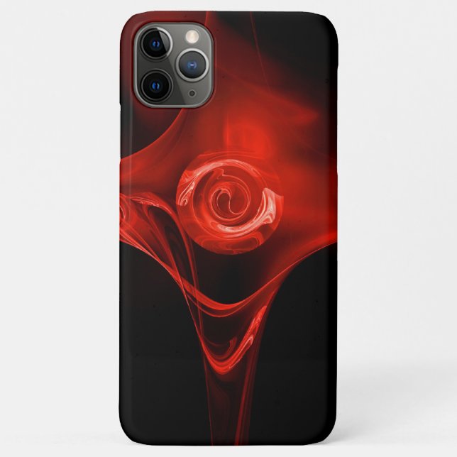 CAPA PARA iPhone DA Case-Mate ROSA FRACTAL VERMELHO (Verso)