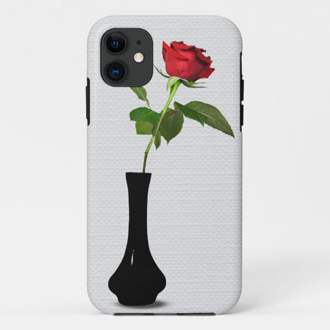 Capa Para iPhone Da Case-Mate Rosa vermelha solteiro (Verso)