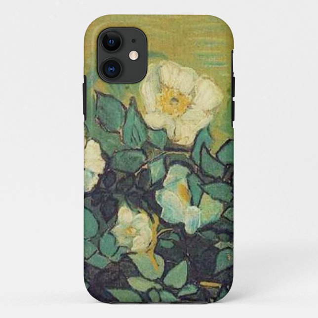 Capa Para iPhone Da Case-Mate Rosas selvagens, Vincent van Gogh. (Verso)
