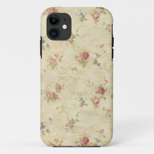 Capa Para iPhone Da Case-Mate Rosas Vintage padrão de tecido angustiado antigo