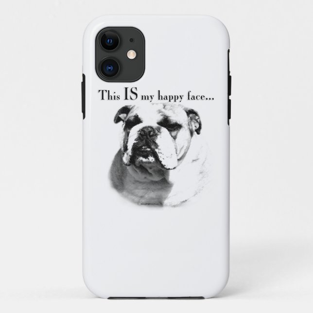 Capa Para iPhone Da Case-Mate Rosto Feliz do Buldogue (Verso)