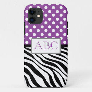 Capa Para iPhone Da Case-Mate Roxo das bolinhas & caso do iPhone 5 do impressão
