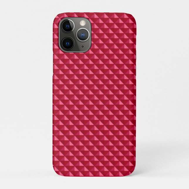 Capa Para iPhone Da Case-Mate Ruby Red, olhar de esmalte, grelha estendida (Verso)