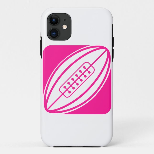 Capa Para iPhone Da Case-Mate Rugby Rosa Quente (Verso)