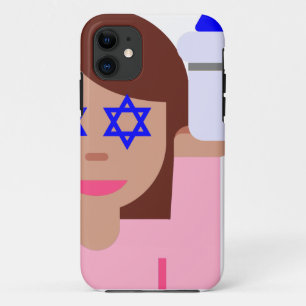 Capa Para iPhone Da Case-Mate sacudir de cabelo chanukkah emoji