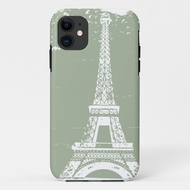 Capa Para iPhone Da Case-Mate Sage Eiffel Tower iphone 5 Case (Verso)