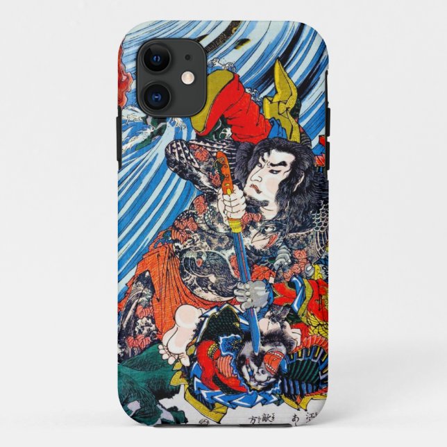 Capa Para iPhone Da Case-Mate Samurai legendário japonês oriental legal do herói (Verso)