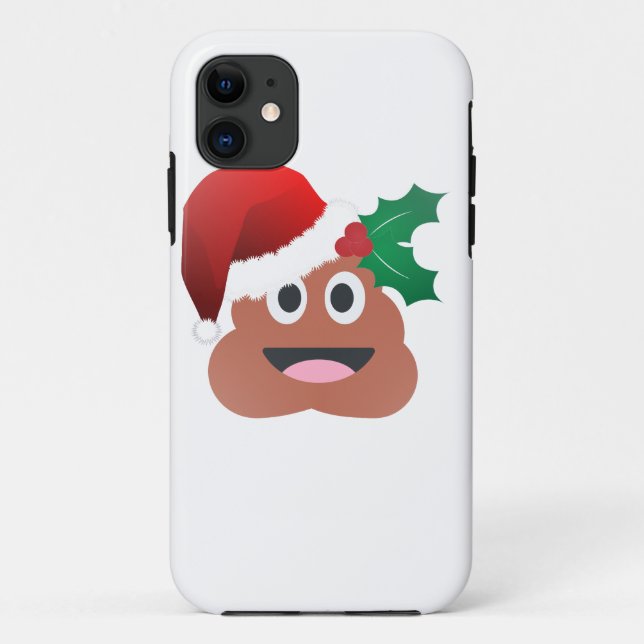 Capa Para iPhone Da Case-Mate santa claus poop emoji (Verso)
