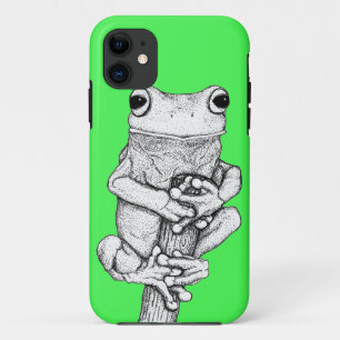 Capa Para iPhone Da Case-Mate Sapo verde em uma arte do caso pelo © de Skye