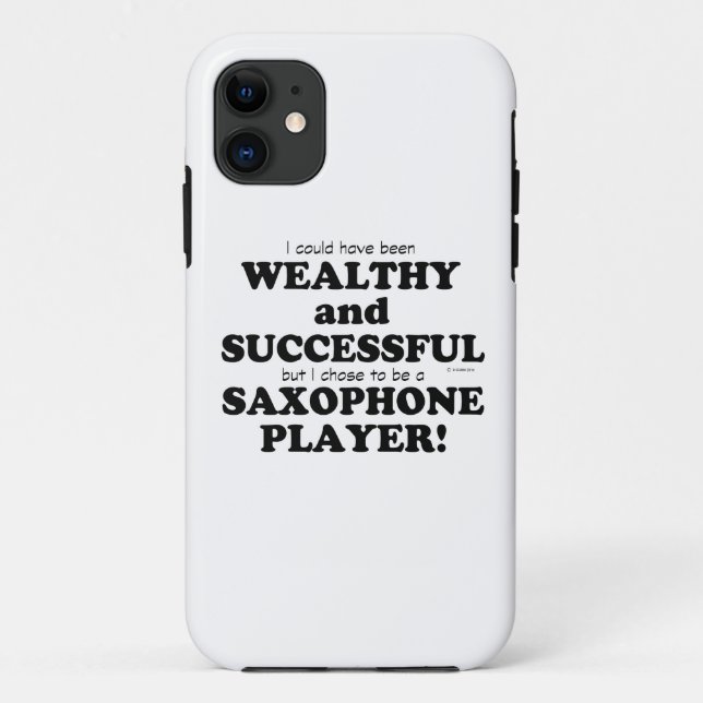 Capa Para iPhone Da Case-Mate Saxofone rico e bem-sucedido (Verso)