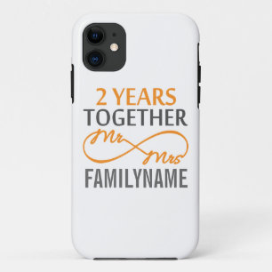 Capa Para iPhone Da Case-Mate segundo Aniversário Sr. & Sra. Infinity Personaliz