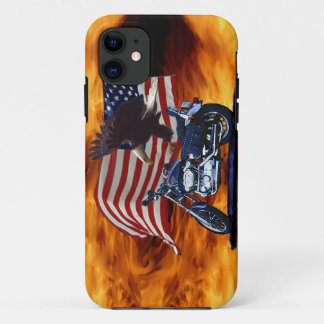 Capa Para iPhone Da Case-Mate Selvagem e Livre - Águia Patriótica, Moto e Bandei
