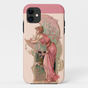 CAPA PARA iPhone DA Case-Mate SENHORA DA LUA COM FLORES EM PINCO