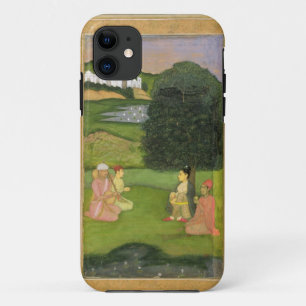 Capa Para iPhone Da Case-Mate Senhora e assistente que escutam a música no por