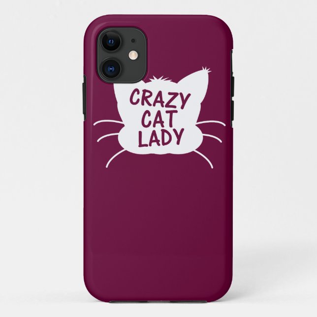 Capa Para iPhone Da Case-Mate Senhora louca do gato (Verso)