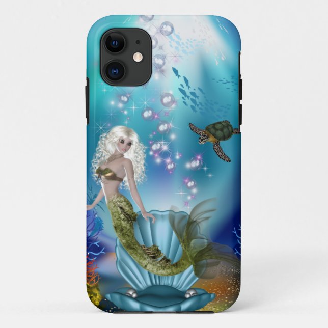 Capa Para iPhone Da Case-Mate Sereia e Tartaruga Marinha (Verso)