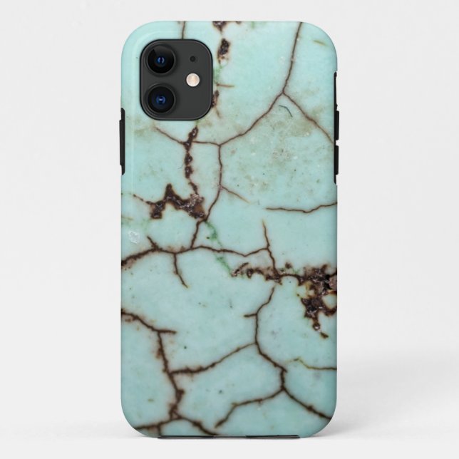 Capa Para iPhone Da Case-Mate Série Gemstone - Turquesa Cracking (Verso)