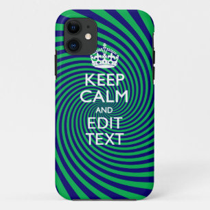 Capa Para iPhone Da Case-Mate Seu texto de manter a calma em um gráfico de espi