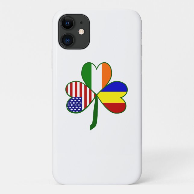 Capa Para iPhone Da Case-Mate Shamrock Romeno (Verso)