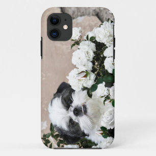 Capa Para iPhone Da Case-Mate Shih Tzu e rosas