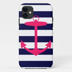 Capa Para iPhone Da Case-Mate Silhueta cor-de-rosa da âncora