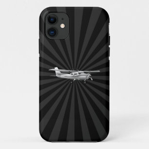 Capa Para iPhone Da Case-Mate Silhueta de Cessna dos aviões que voa o Sunburst