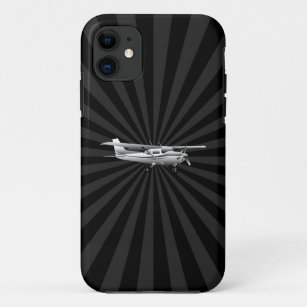 Capa Para iPhone Da Case-Mate Silhueta de Cessna dos aviões que voa o Sunburst