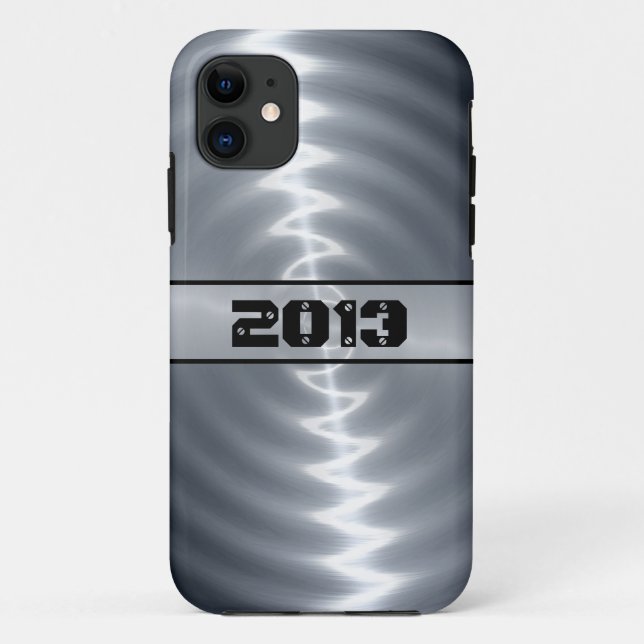 Capa Para iPhone Da Case-Mate Silver Shiny Steel Metal 11 (Verso)