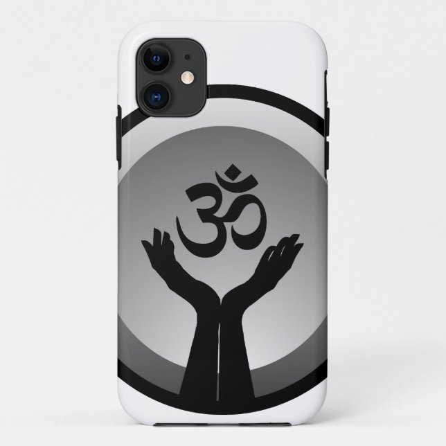 Capa Para iPhone Da Case-Mate Símbolo do símbolo do OM da Hinduísmo (Verso)