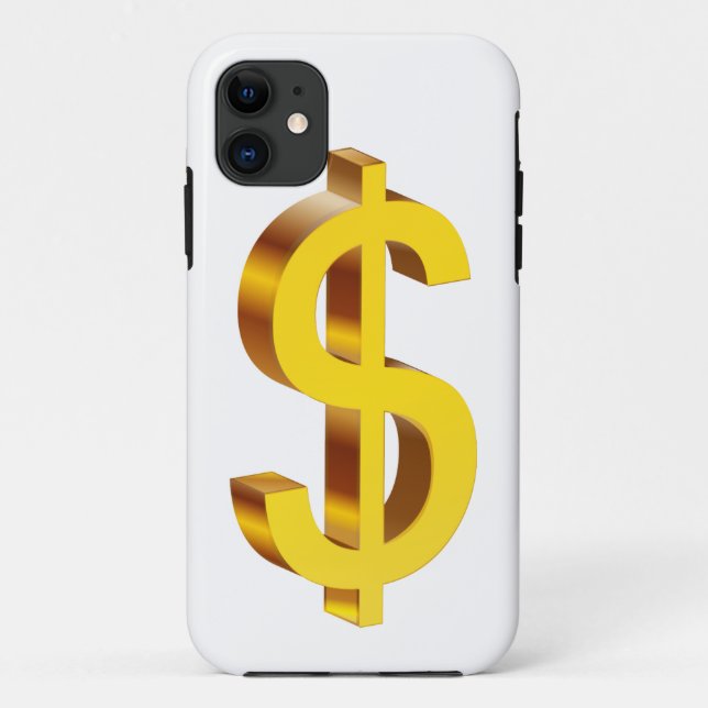 Capa Para iPhone Da Case-Mate Símbolo Dólar Dourado (Verso)