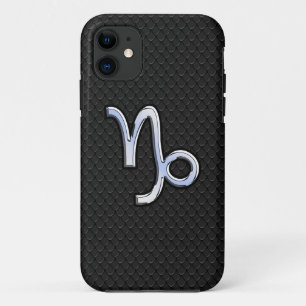 Capa Para iPhone Da Case-Mate Símbolo Zodiac do Capricórnio prateado