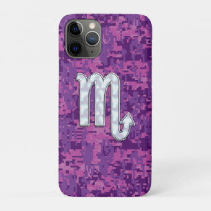 Capa Para iPhone Da Case-Mate Sinal do zodíaco da Escorpião em Digitas fúcsia