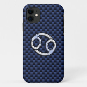 Capa Para iPhone Da Case-Mate Sinal do zodíaco do cancer no impressão da fibra