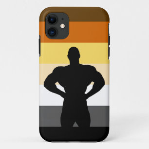 Capa Para iPhone Da Case-Mate Sinalizador do Orgulho do Urso Muscular