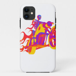 Capa Para iPhone Da Case-Mate Skeleton dirigindo uma moto