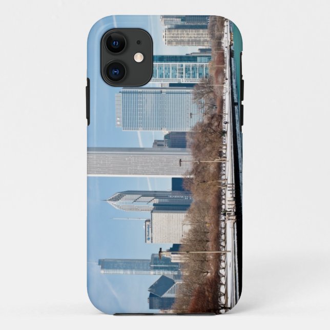 Capa Para iPhone Da Case-Mate Skyline de Chicago através do Lago Michigan (Verso)