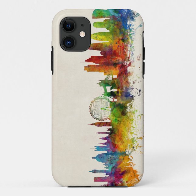 Capa Para iPhone Da Case-Mate Skyline de Londres Inglaterra (Verso)