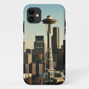 Capa Para iPhone Da Case-Mate Skyline de Seattle e agulha do centro do espaço