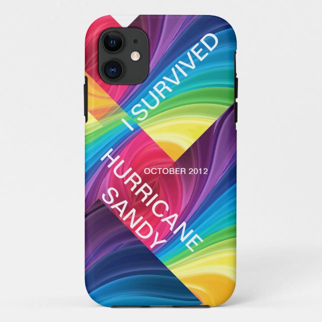 CAPA PARA iPhone DA Case-Mate SOBREVIVI HURRICANE SANDY 2012 (Verso)