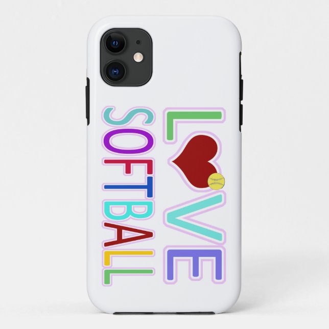 CAPA PARA iPhone DA Case-Mate SOFTBALL DO AMOR (Verso)