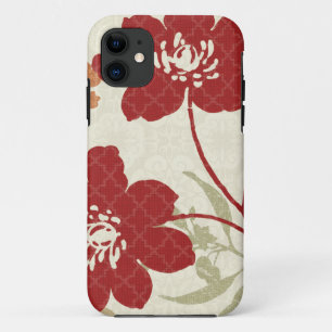 Capa Para iPhone Da Case-Mate Sombras florais em vermelho e em alaranjado