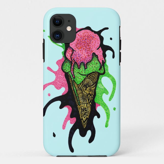 Capa Para iPhone Da Case-Mate Sorvete Splattered (Verso)