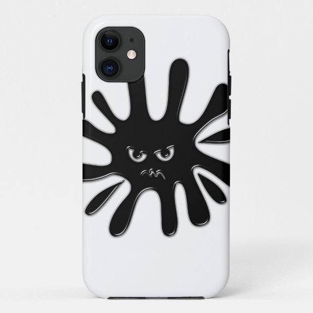 Capa Para iPhone Da Case-Mate Splatter preto irritado (Verso)
