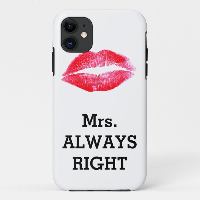 Capa Para iPhone Da Case-Mate Sra Sempre Certa Engraçado (Verso)