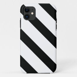 Capa Para iPhone Da Case-Mate Striped (Preto e Branco) | Diagonal) Qualquer Tama